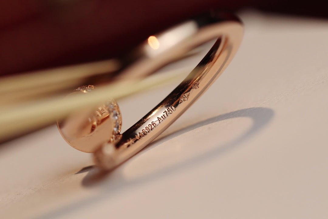 [AURORA]JUSTE RING 2.65MM PINK GOLD DIAMOND