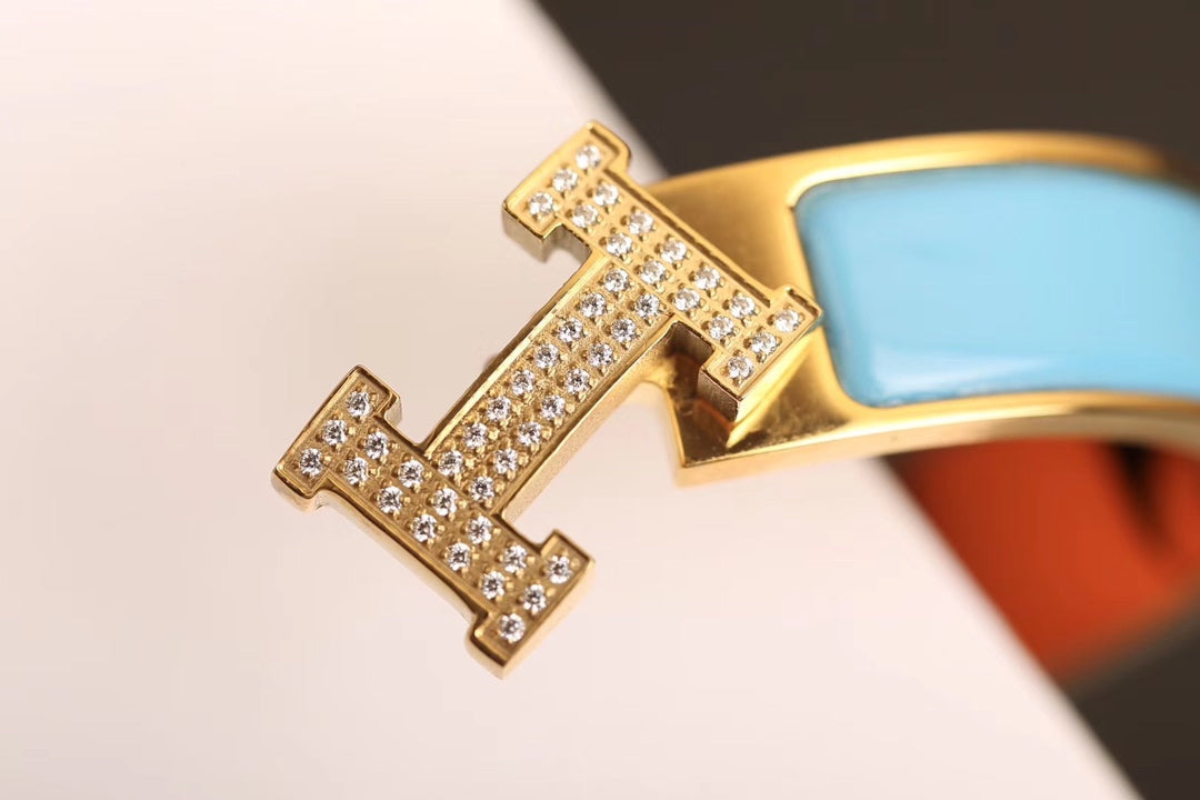 [Baslove]HM CLOUD BLUE BRACELET GOLD DIAMOND