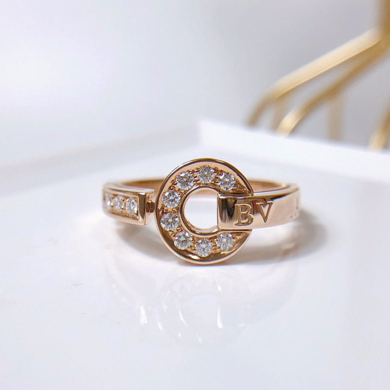 [Baslove]DREAM RING DIAMOND PINK GOLD