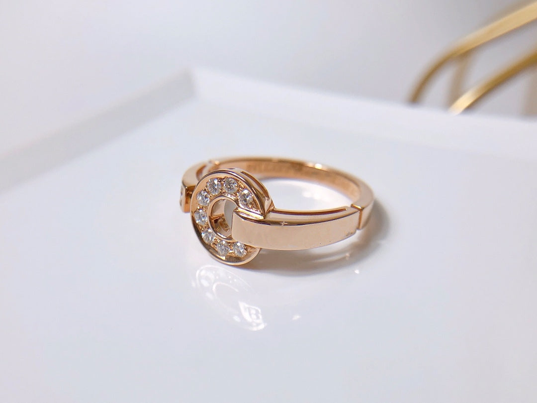 [Baslove]DREAM RING DIAMOND PINK GOLD