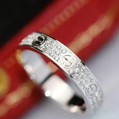 [Baslove]LOVE RING 3.6MM DIAMOND PAVED