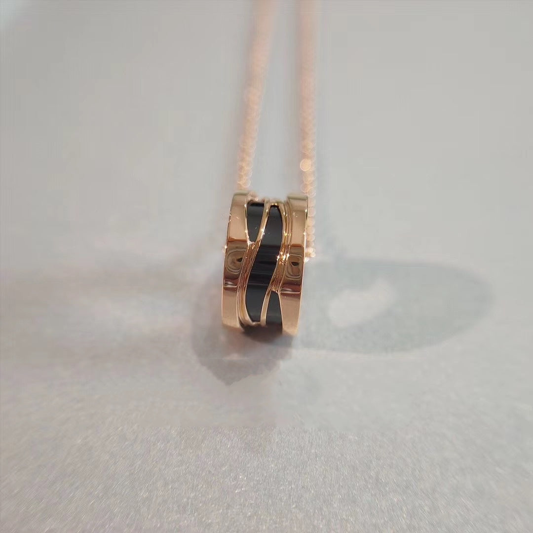 [Baslove]ZERO 1 NECKLACE PINK GOLD