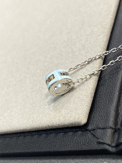 [Baslove]POP H LIGHT BLUE NECKLACE