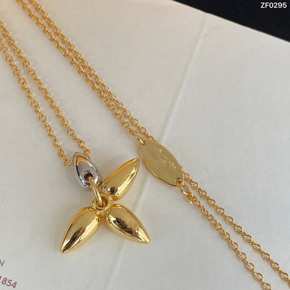 [Baslove]LOUISETTE PEDANT GOLD NECKLACE