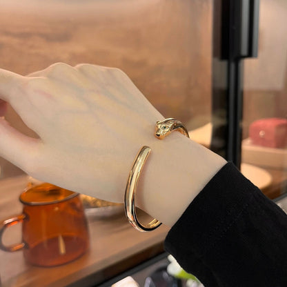 [Baslove]PANTHERE GOLD OPEN BRACELET