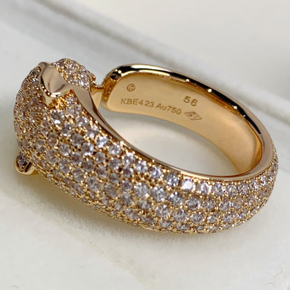 [Baslove]PANTHERE PINK GOLD DIAMOND RING