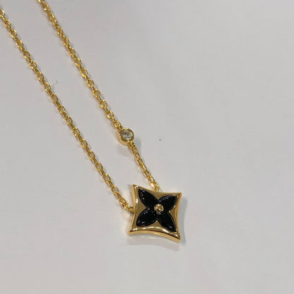 [Baslove]STAR BLACK MOP NECKLACE