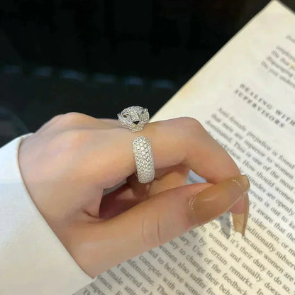 [baslovejewels]PANTHERE 5.5MM ALL DIAMOND RING