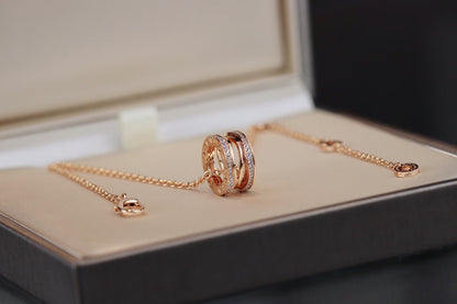 [Baslove]ZERO 1 PINK GOLD NECKLACE