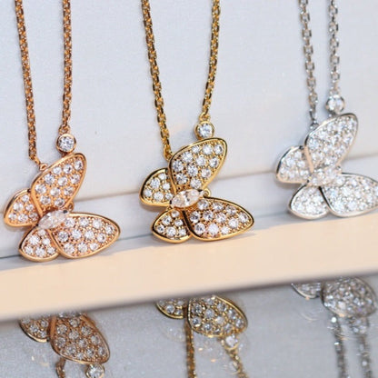 [Baslove]BUTTERFLY DIAMOND NECKLACE