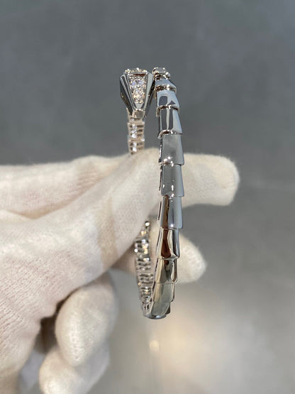 [Baslove]SERPENTI BRACELET DIAMONDS SILVER