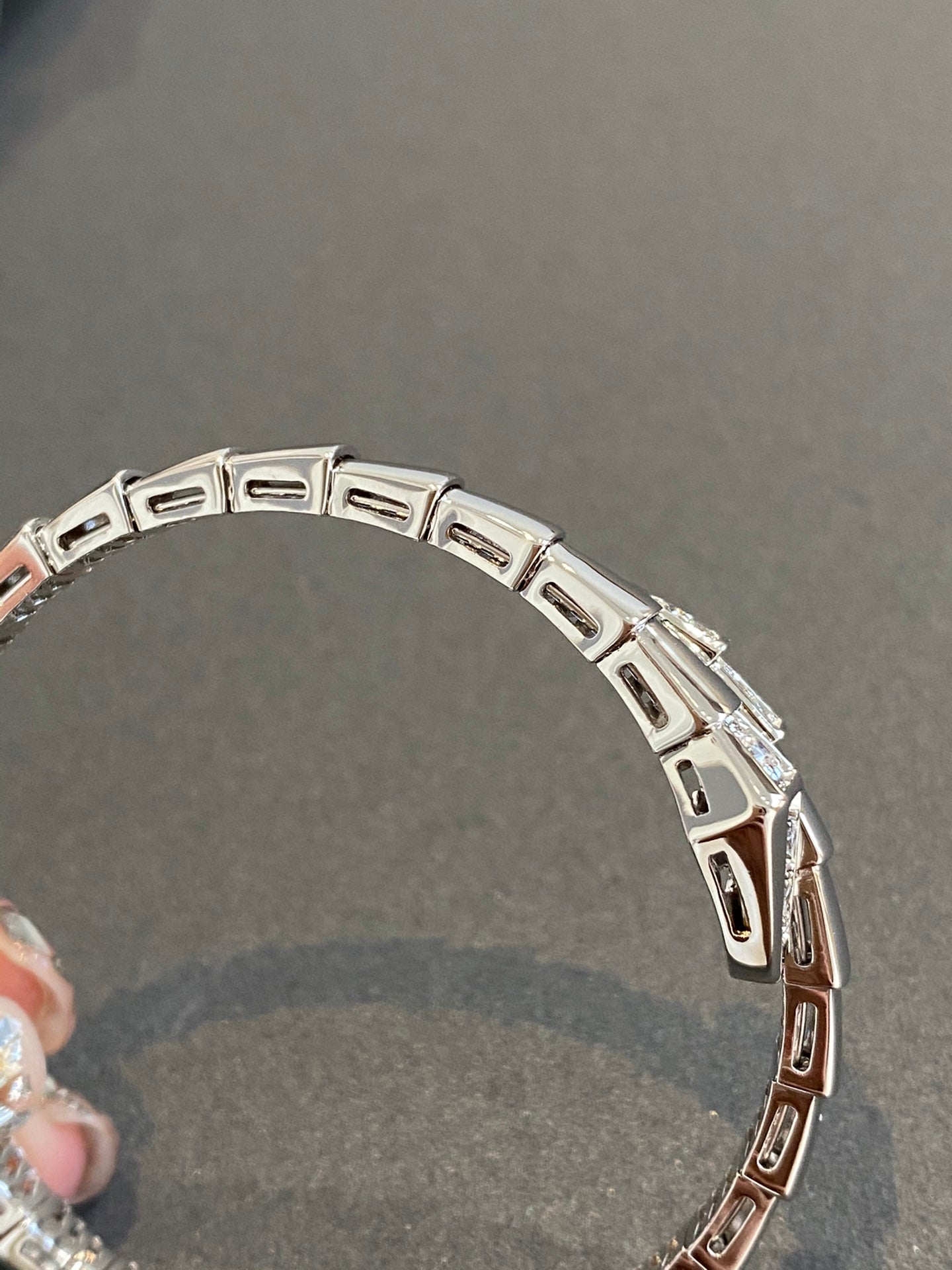 [Baslove]SERPENTI BRACELET DIAMONDS SILVER