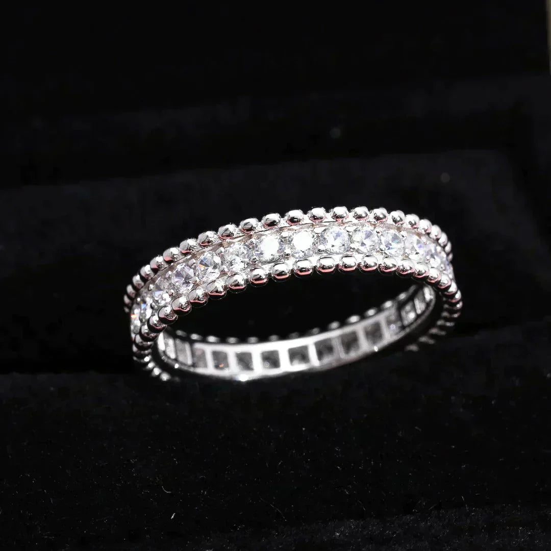 [Baslove]PERLEE DIAMOND SILVER RING