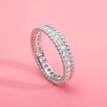 [Baslove]PERLEE DIAMOND SILVER RING