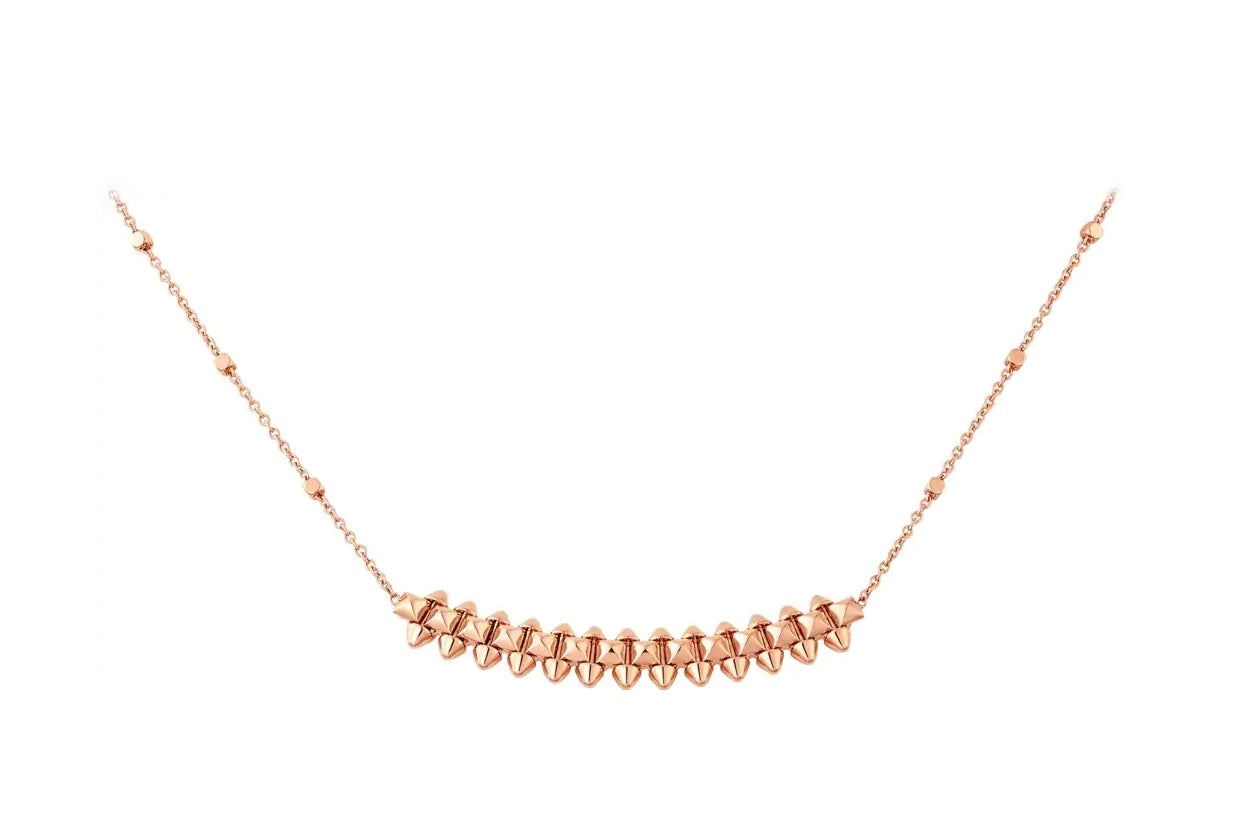 [Baslove]CLASH PINK GOLD NECKLACE