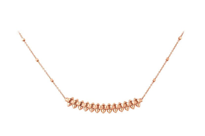 [Baslove]CLASH PINK GOLD NECKLACE