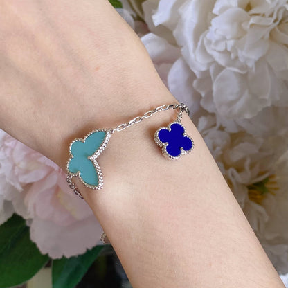 [Baslove]LUCKY SPRING SILVER BRACELET 4 MOTIF