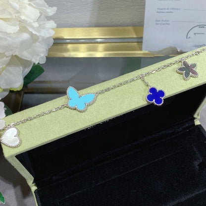 [basloveJW]LUCKY SPRING SILBERARMBAND 4 MOTIV