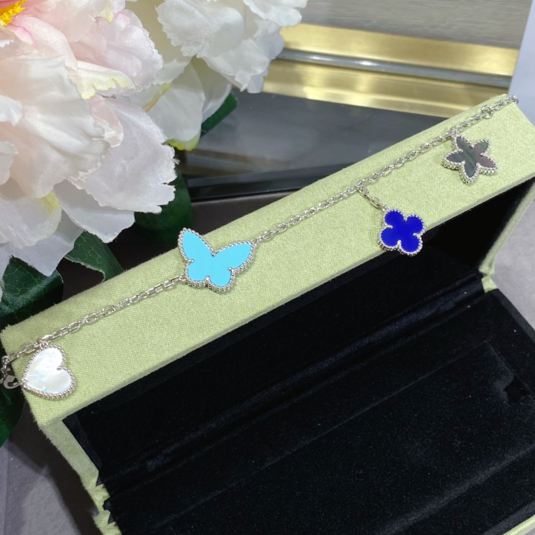 [basloveJW]LUCKY SPRING SILBERARMBAND 4 MOTIV