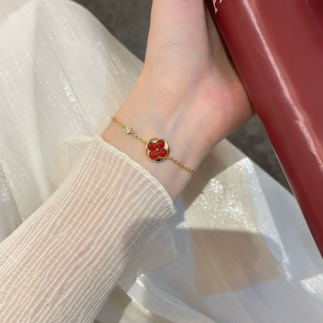 [Baslove]SUN PEDANT CARNELIAN BRACELET