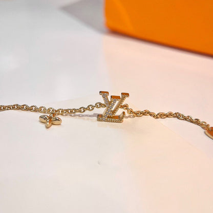 [Baslove]LOGO STAR MOTIF GOLD BRACELET