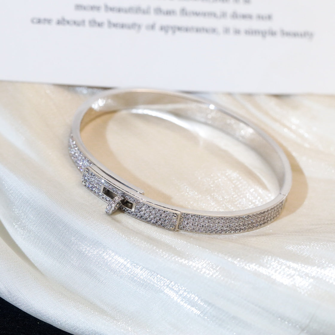 [Baslove]KELLY BRACELET DIAMOND PAVED