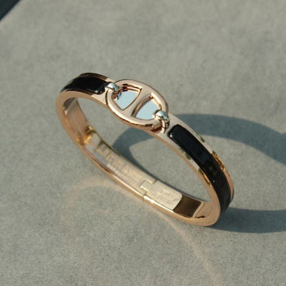 [Baslove]CLIC CHAINE PINK GOLD BRACELET