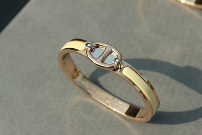 [Baslove]CLIC CHAINE PINK GOLD BRACELET