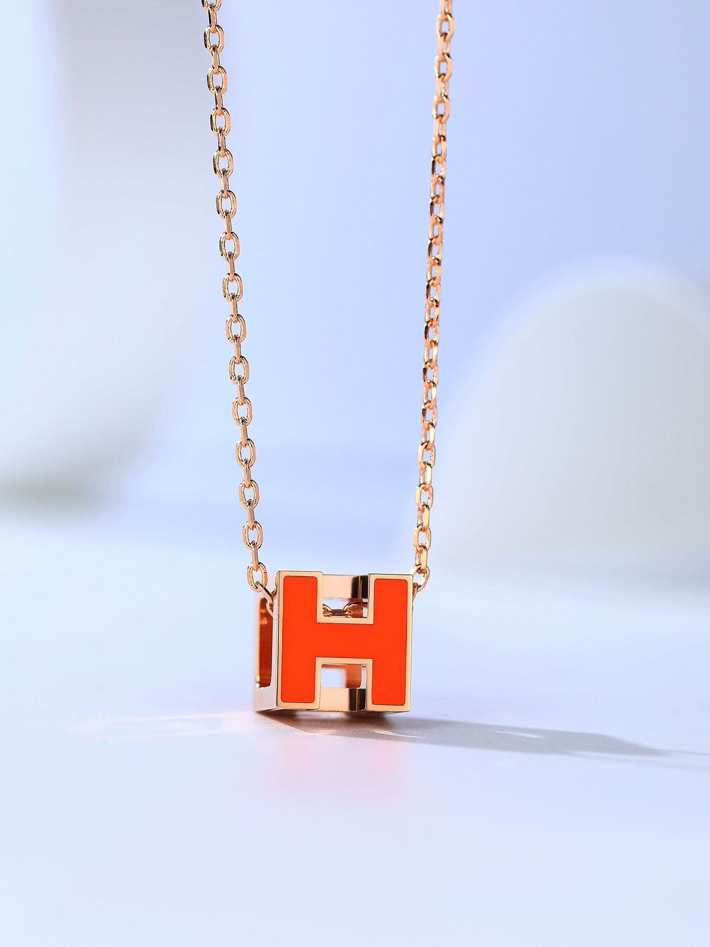 [Baslove]HM CAGE PINK GOLD NECKLACE