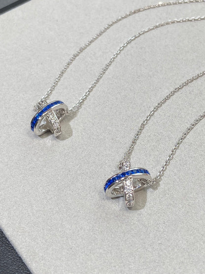 [Baslove]LIENS DIAMOND SILVER NECKLACE