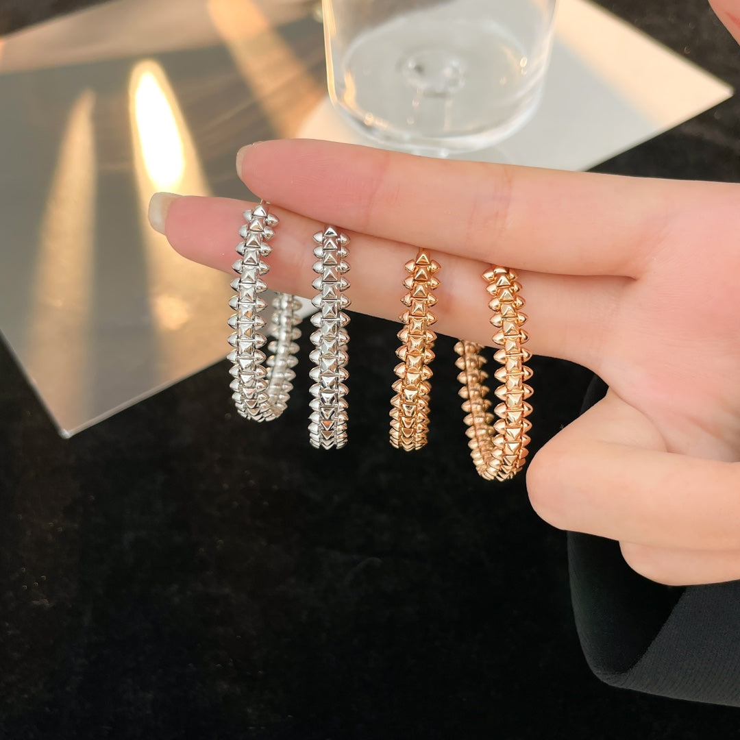 [AURORA]CLASH HOOP LARGE EARRINGS