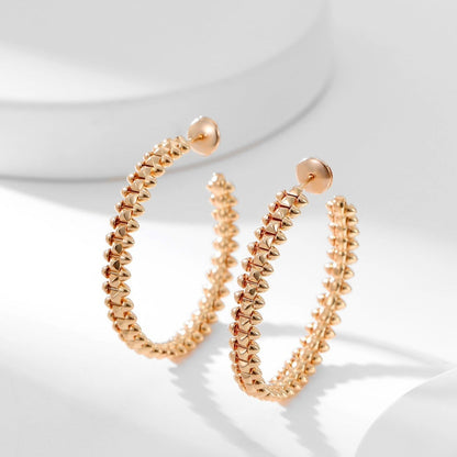 [AURORA]CLASH HOOP LARGE EARRINGS