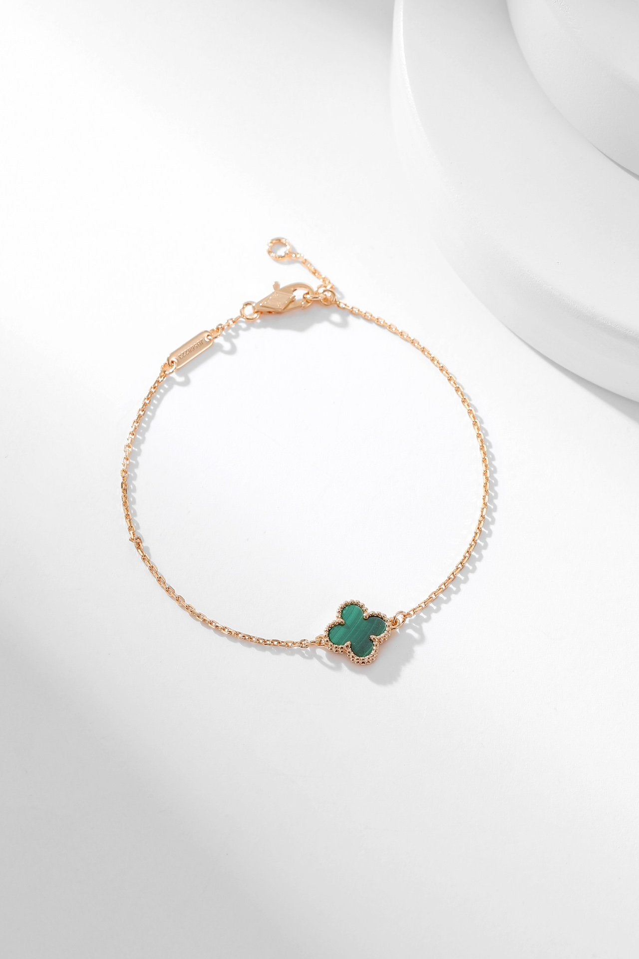 [Baslove]CLOVER BRACELET MALACHITE 1 MOTIF