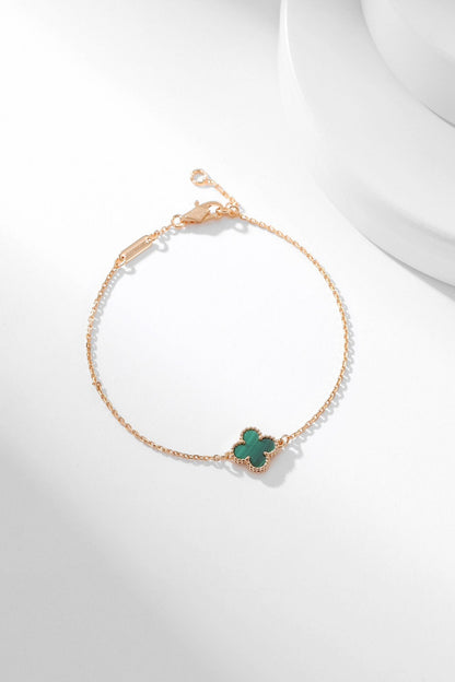 [Baslove]CLOVER BRACELET MALACHITE 1 MOTIF