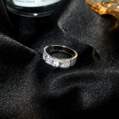 [Baslove]KELLY SILVER DIAMOND RING