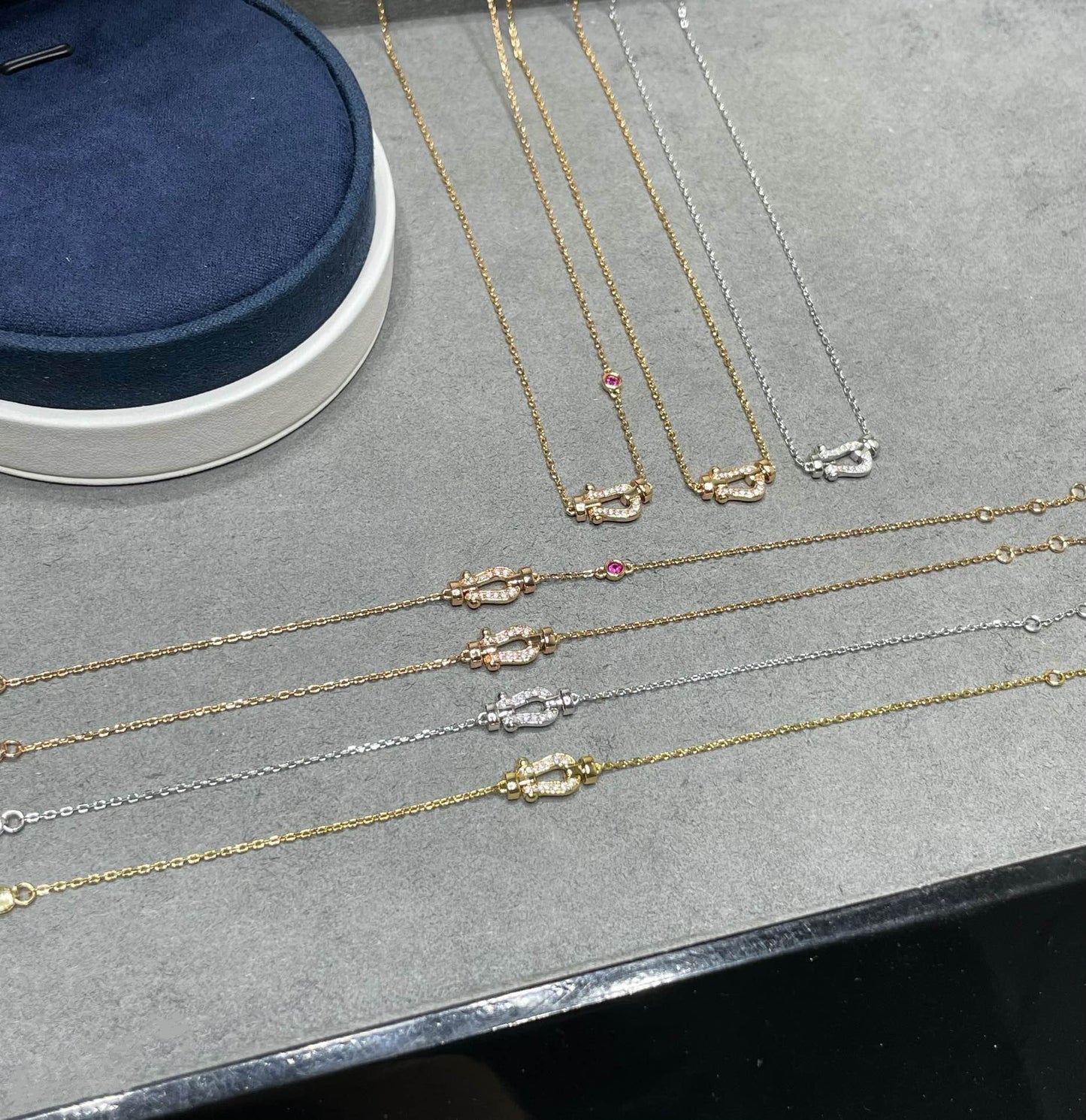 [Baslove]FORCE 10 DIAMOND PINK GOLD NECKLACE