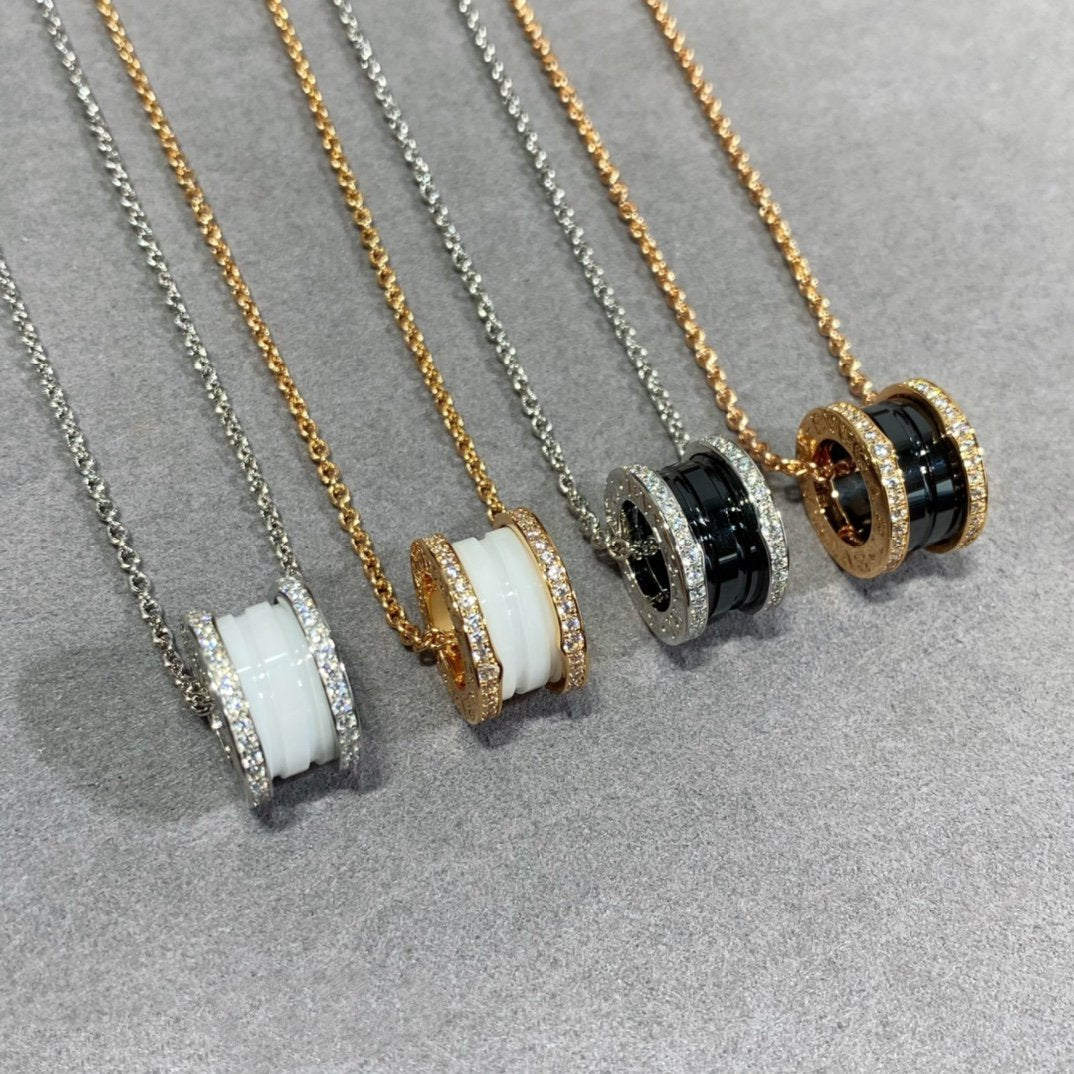 [Baslove]ZERO 1 DIAMOND CERAMIC NECKLACE