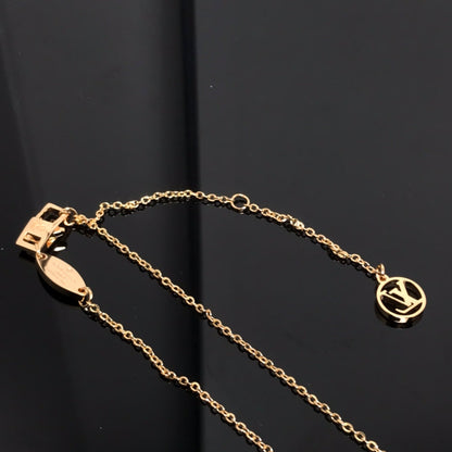 [Baslove]COLOR BLOSSOM PINK MOP SUN GOLD NECKLACE