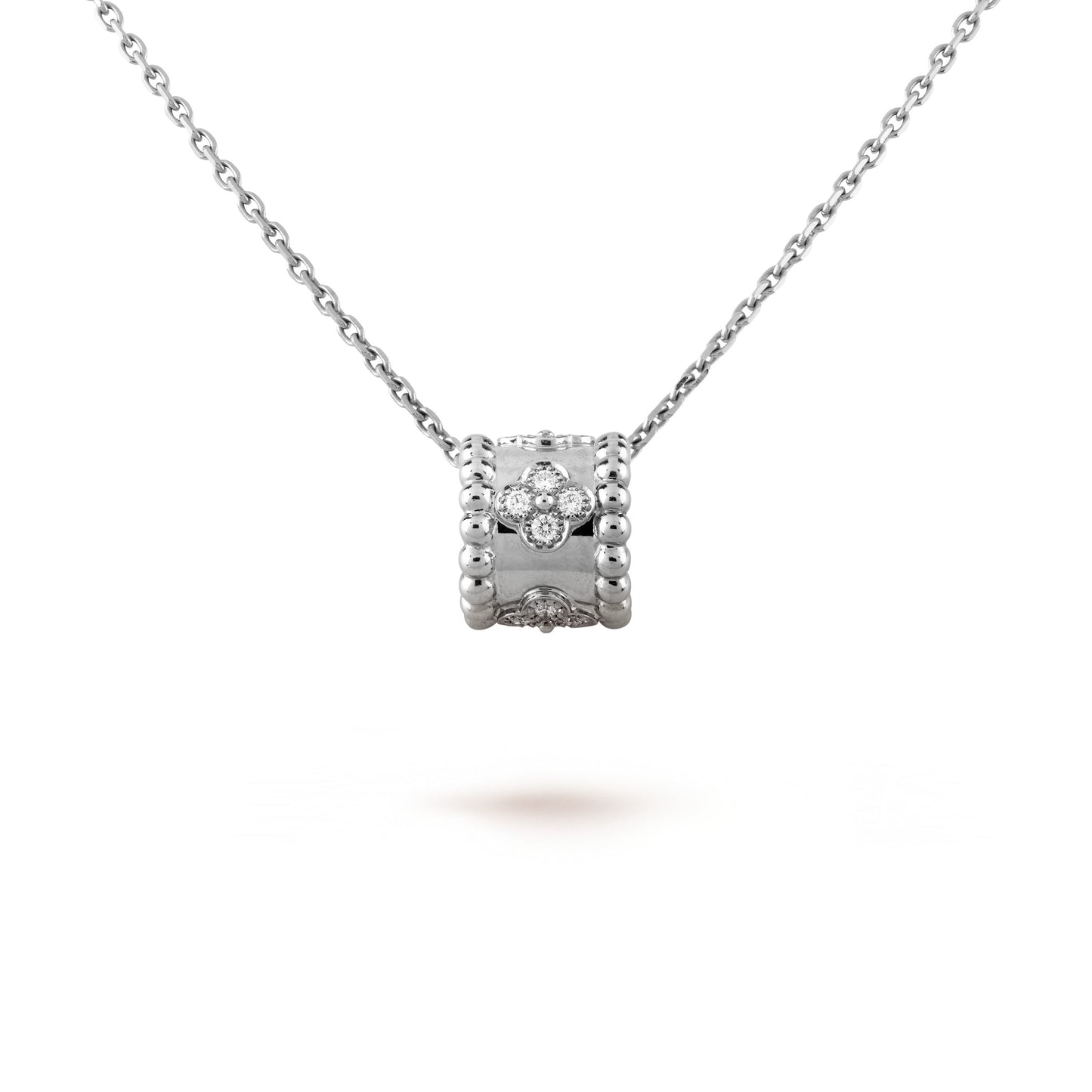 [Baslove]PERLEE PEDANT SIVLER DIAMOND NECKLACE