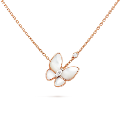 [Baslove]BUTTERFLY MOP DIAMOND NECKLACE