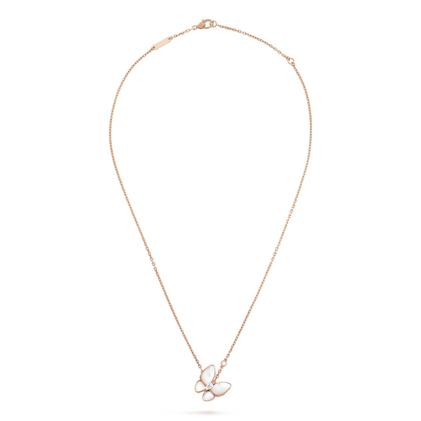 [Baslove]BUTTERFLY MOP DIAMOND NECKLACE