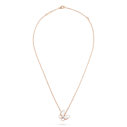 [Baslove]BUTTERFLY MOP DIAMOND NECKLACE