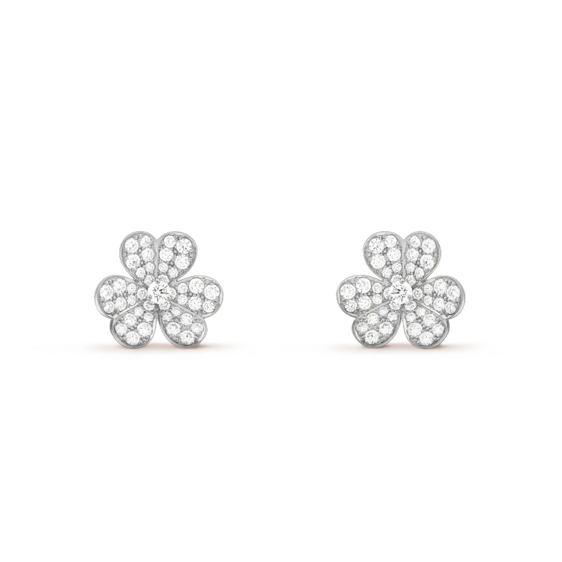 [Baslove]CLOVER COMOS DIAMOND EARRINGS SILVER