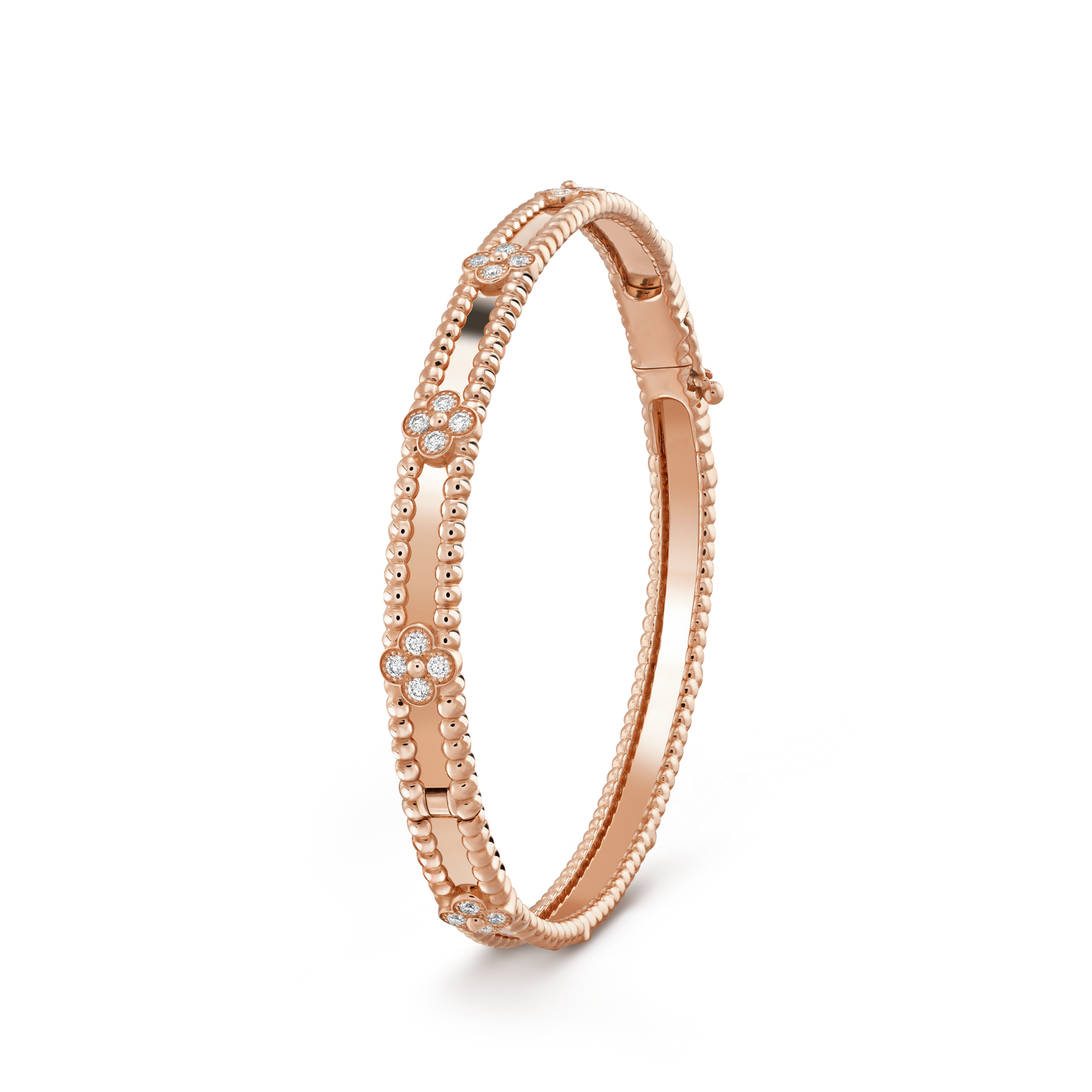 [basloveJW]クローバーブレスレット 4mm ダイヤモンド