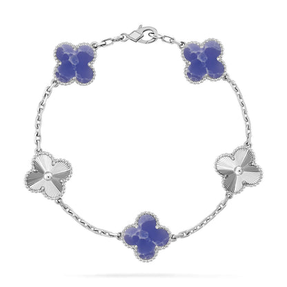 [AURORA]CLOVER 5 MOTIF BLUE VEINS BRACELET COLLECTION