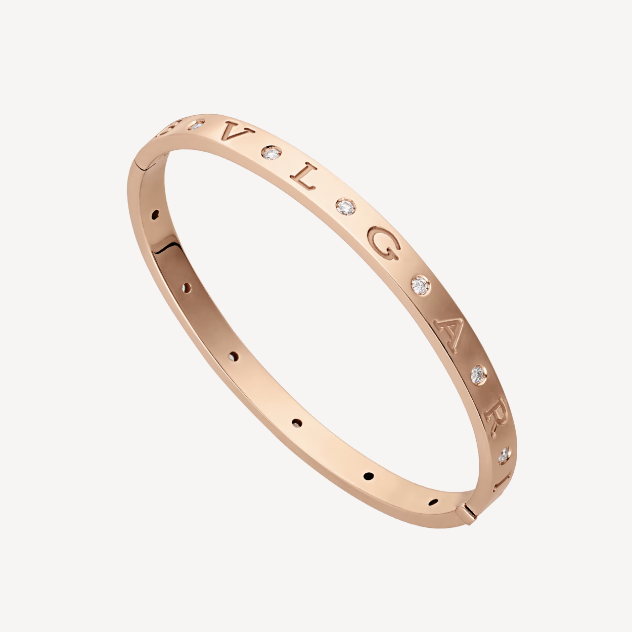 [Baslove]ZERO 1 PINK GOLD 12 DIAMONDS BRACELET