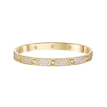 [AURORA]LOVE BRACELET 6.1MM DIAMOND-PAVED 10 BIG DIAMONDS
