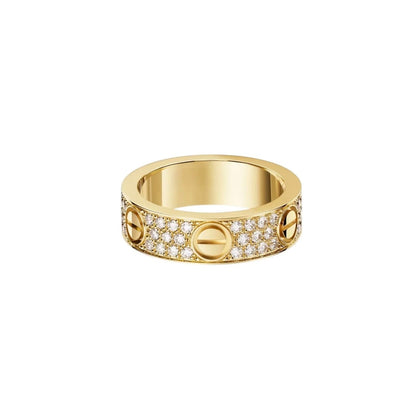 [AURORA]LOVE RING 5.5MM DIAMONDS PAVED