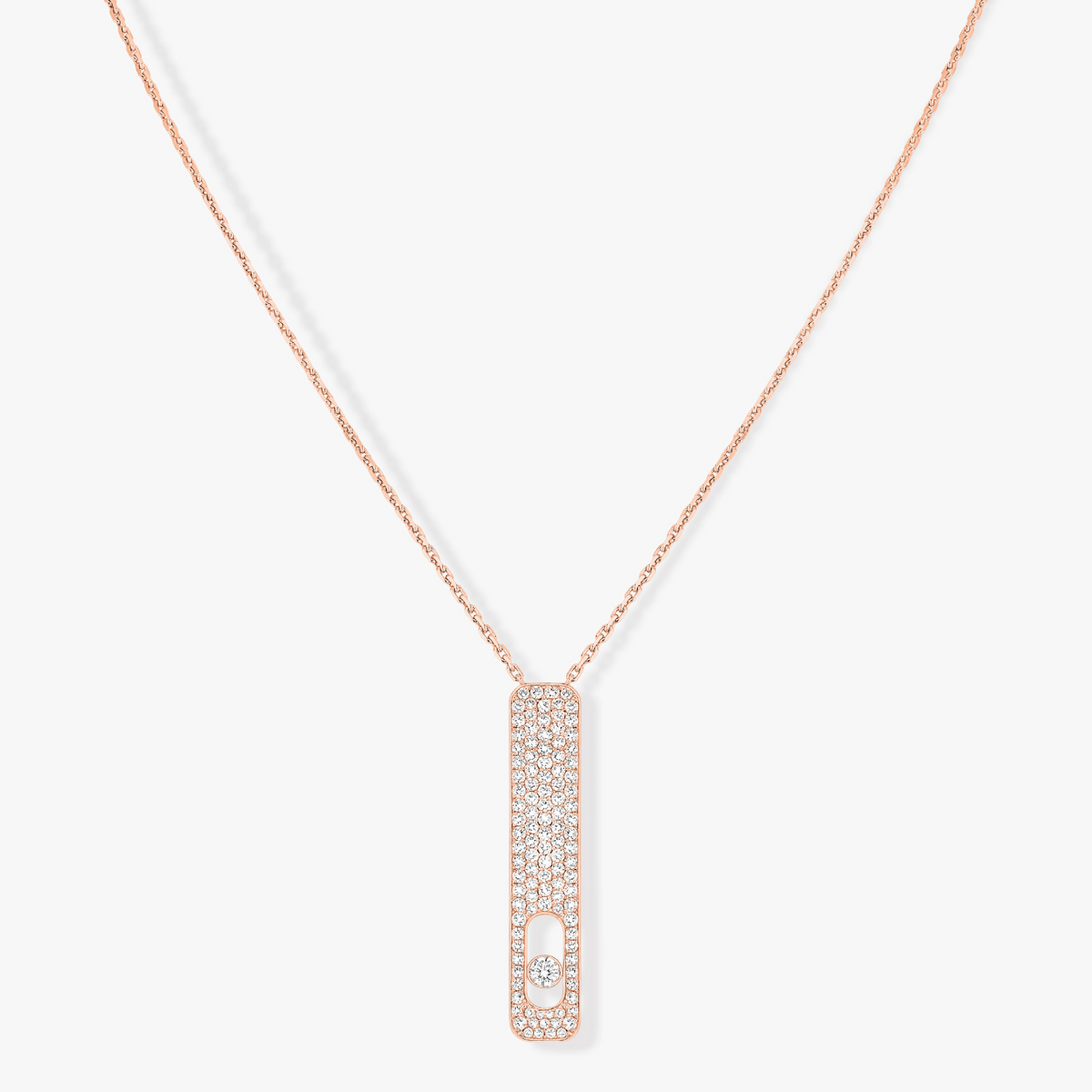[AURORA]MY FIRST DIAMOND PAVED NECKLACE