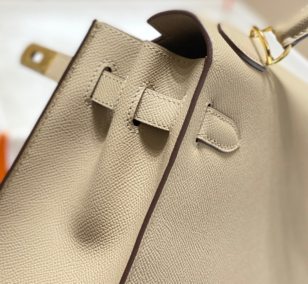 KELLY 28CM IN TRENCH EPSOM CALFSKIN GOLD HARDWARE
